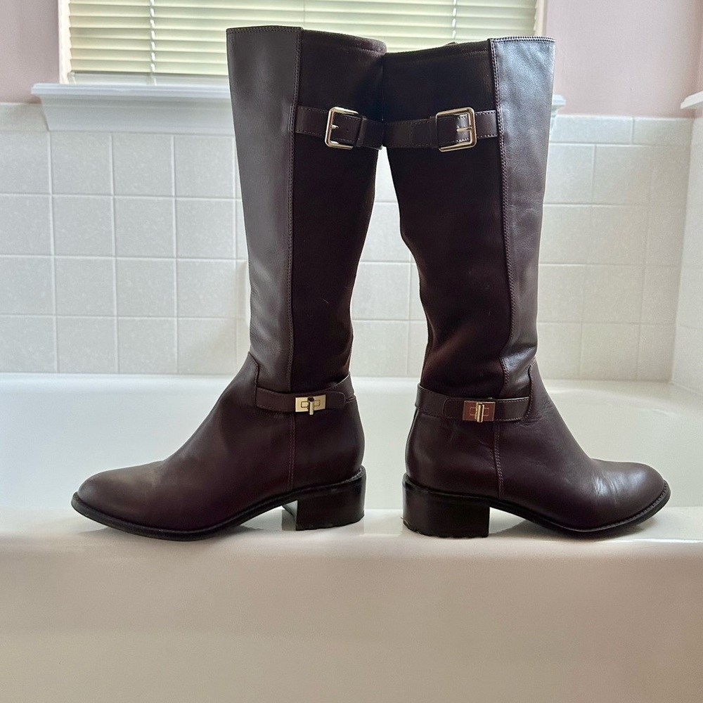 Cole Haan Brown Leather Knee-High Boots